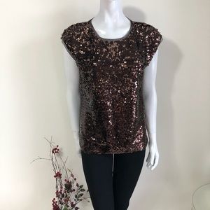 Sandwich sequins top